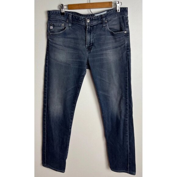 AG Adriano Goldschmied Tellis Modern Slim Fit Jeans 33R Dark Wash Men’s